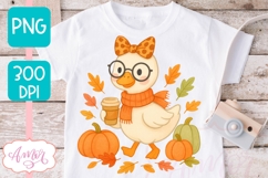 Cute goose sublimation PNG | Fall shirt sublimation design Product Image 6