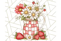 Cottagecore Strawberry Kitchen PNG Clipart, Retro Fruit Png Product Image 3