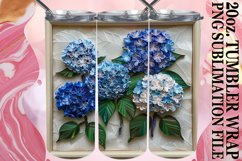 3D Flower Tumbler Wrap - Springtime Sublimation Art Product Image 1