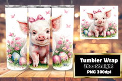 Sublimation Tumbler Template , Cute Easter Product Image 1