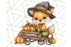Woodland Autumn Parade Clipart PNG Fall Animals Product Image 3