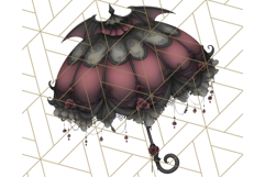 Gothic Halloween Clipart Dark Aesthetic PNG, Halloween Png Product Image 3
