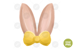Coquette Easter Bow Bunny Ears Sublimation PNG Bundle Product Image 11