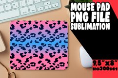 Colorful Leopard Gradient Mouse Pad PNG Product Image 1