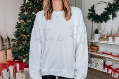White Christmas Sweatshirt Mockup Product Image 3