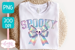 Spooky iridescent design, Halloween shirt PNG Product Image 3