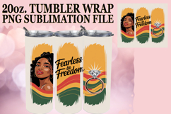 JOYFUL GIFT 20oz TUMBLER WRAP, Juneteenth Product Image 1