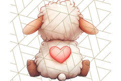 Cute Back View Sitting Animal Clipart PNG From Behind Product Image 3