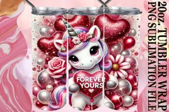 Joyful Escape 20oz tumbler wrap, Valentines Product Image 1