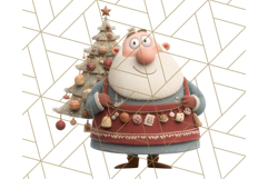 Santa Claus Clipart, North Pole Holiday PNG Graphics Product Image 3