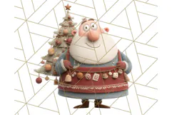 Santa Claus Clipart, North Pole Holiday PNG Graphics Product Image 3