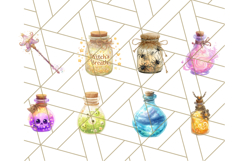 Hocus Pocus Potion Lab Clipart PNG Halloween Clip Art Product Image 7
