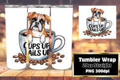 FASHIONABLE 20oz Tumbler Graphic , Coffee Dog Product Image 1