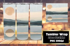 Minimalist Landscape Boho Wrap - Modern Tumbler 20oz Product Image 1