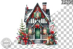 Christmas House Sublimation - Clipart PNG Design Product Image 1
