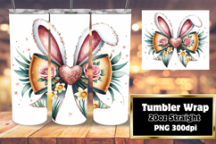 ELEGANT 20oz Sublimation Tumbler Wrap , Easter Bunny Product Image 1