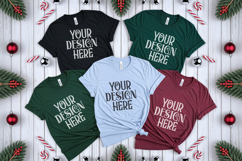 Christmas Family Matching Group Flat Lay T-Shirt Mockups Product Image 1