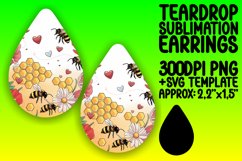 Artful Teardrop Design for Sublimation , Bee Product Image 1