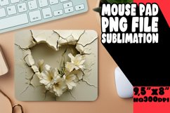 Radiant Love Sublimation Mousepad Product Image 1