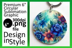 Dynamic Circle Design Coaster Template , Watercolor Patter Product Image 1