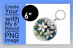 Charming Circle Design for Sublimation , Flowers Product Image 1