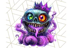 Spooky Cute Monster PNG Clipart, Adorable Halloween Monsters Product Image 3