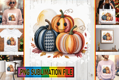 Elegant TSHIRT Designs PNG, Pumpkin Watercolor Product Image 1