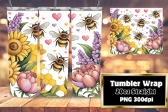 UNIQUE 20oz Tumbler Artwork , Bee Product Image 1