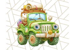 Cute Safari Animal Clipart with Jungle Accessories Png Product Image 3