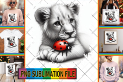Joyful PNG TSHIRT Art Ideas, Cute Animals Product Image 1