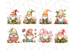 Summer Garden Gnomes Clipart PNG, Summer Country Gnomes Png Product Image 7