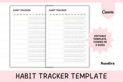 Annual Multi-Habit Tracker 1 | Numbered Daily Circles Product Image 1