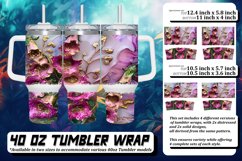 Petal Power: Watercolor Flower Sublimation 40oz Product Image 1