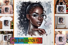 Fun TOTE BAG Ideas PNG, Afro Girl Product Image 1