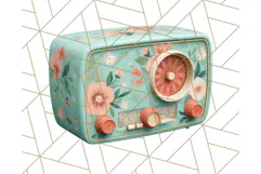 Coral and Aqua Summer Clipart PNG Pastel Tropical Icons Product Image 3