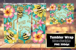 TRENDY 20oz Tumbler PNG Template , Bee Product Image 1