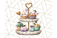 Princess Tea Party PNG Clipart with Teacups &amp; Fancy Treats Product Image 3
