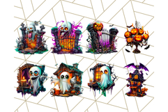 Haunted House PNG Clipart, Spooky Holiday Cartoon Graphics Product Image 7