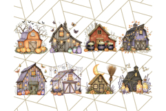 Halloween Cottagecore Barn PNG Clipart, Fall Style Product Image 2