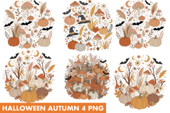 Boho Halloween Autumn Sublimation Designs | Autumn T-Shirt Product Image 1