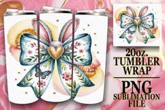 Joyful Adventures 20oz tumbler wrap, Easter Bow Product Image 1