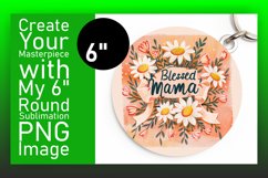 Mom's Day Sublimation Circle Keychain Product Image 1