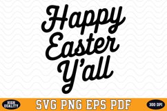 Happy Easter y&#039;all SVG Design | SVG Cut files Product Image 1