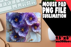 3D Marble and Flower Sublimation Mouse Pad Pattern Product Image 1