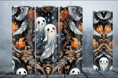 4 Ghost Tumbler Wrap Sublimations, 20 oz Product Image 3