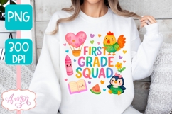 First Grade squad shirt PNG, First Grade Teacher mug PNG Product Image 5