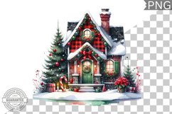Christmas House Sublimation - Clipart PNG Design Product Image 1