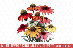 Wildflowers Sublimation Clipart Product Image 1