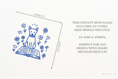 Aesthetic Spring Reading Clipart Product Image 6