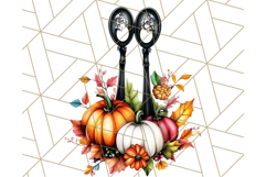 Fall Cottagecore Kitchen Clipart, Cozy Autumn Kitchen PNG Product Image 3